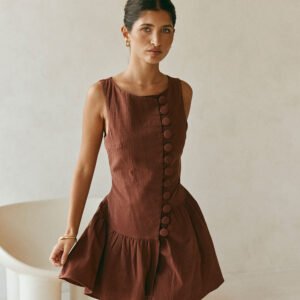 alfresco dress chocolate